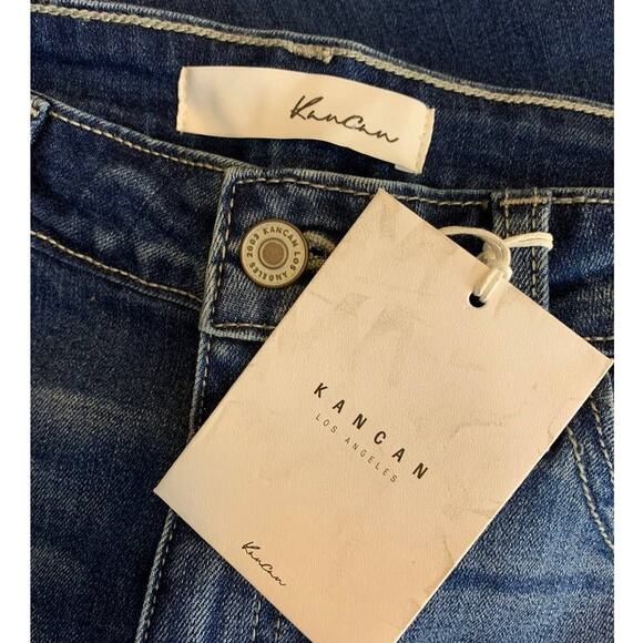 NWT KanCan 13/30 Karen-Lily Dark Wash Blue KC8320D Distressed Ankle Skinny Jean - Picture 5 of 11